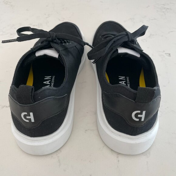 Cole Haan Grand 360 Pro Rally Canvas Court Lo Cut Sneakers Blk Optic Wht 8.5 - Picture 5 of 13